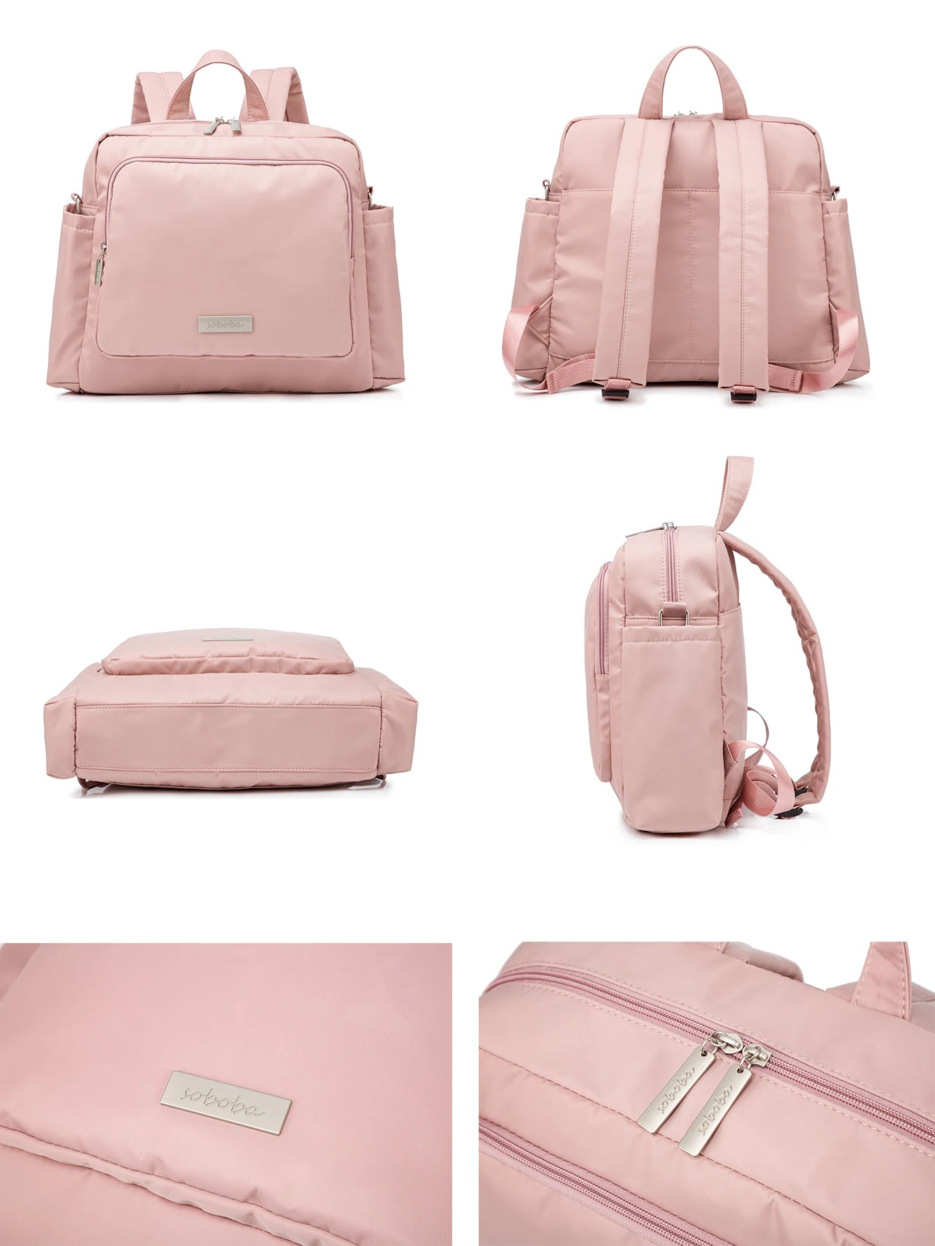 Soboba Waterproof Diaper Backpack – Large Capacity Baby Bag for Moms