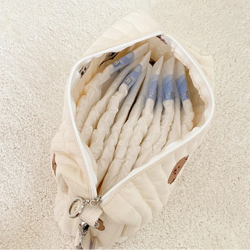 Embroidered Mommy Diaper Bag – Travel & Stroller Organizer