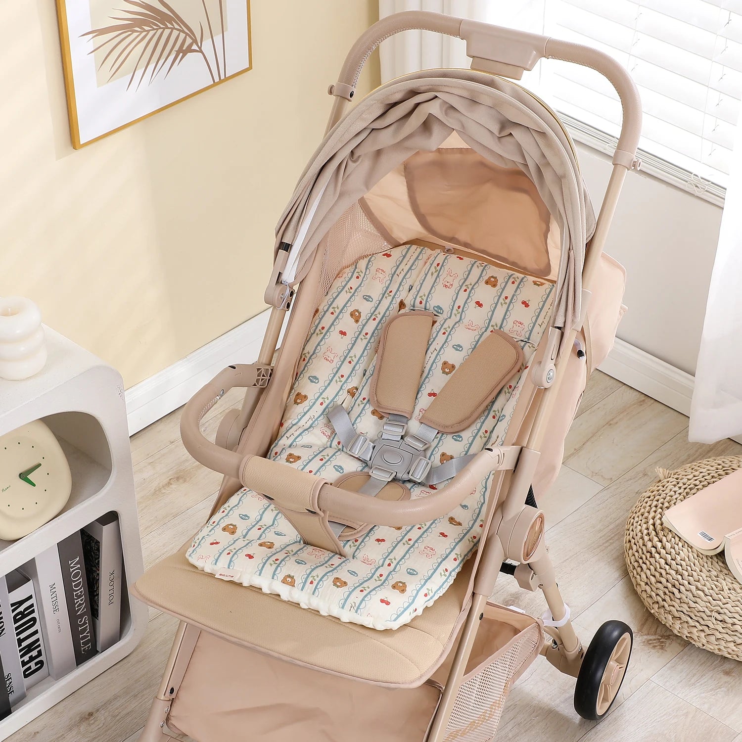 Baby Stroller Seat Cushion Soft Mattress Kids Pushchair Car Mat Stroller Accessories