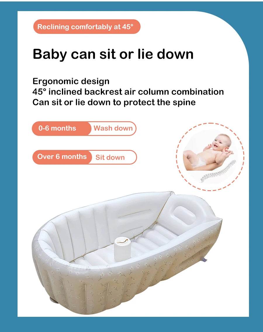 AquaNest Inflatable Baby Bathtub