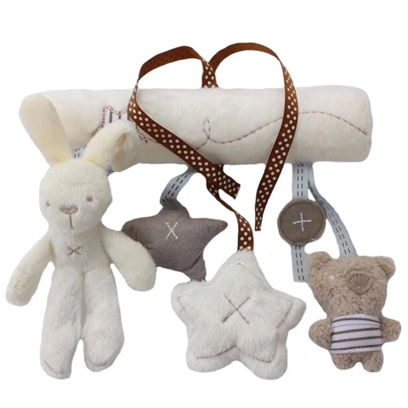 Plush Hanging Bunny Toy – Baby Stroller & Safety Seat Mobile