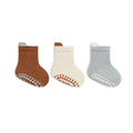Pair Cute Kids Cotton Socks with Non-Slip Grip