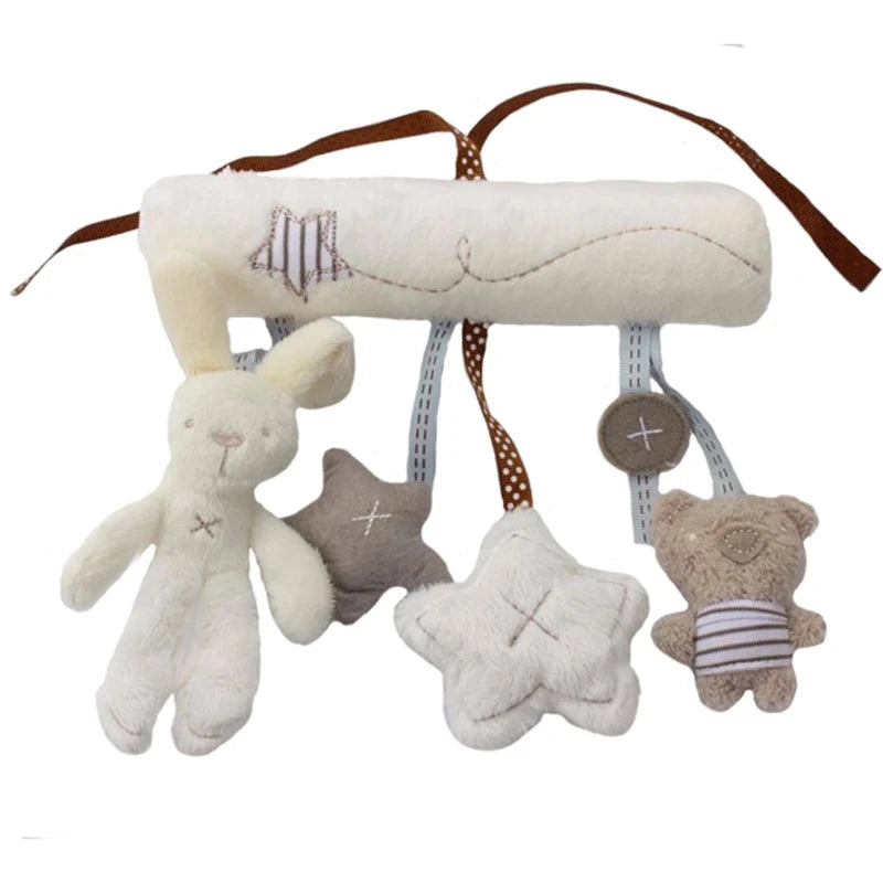 Plush Hanging Bunny Toy – Baby Stroller & Safety Seat Mobile