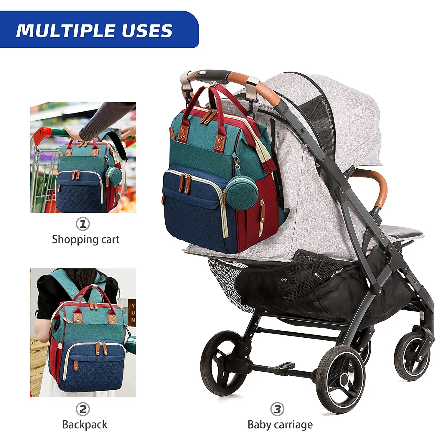 LuxeBaby 3-in-1 Backpack