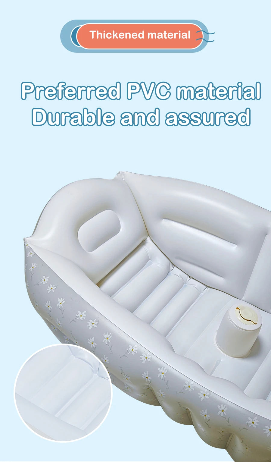 AquaNest Inflatable Baby Bathtub