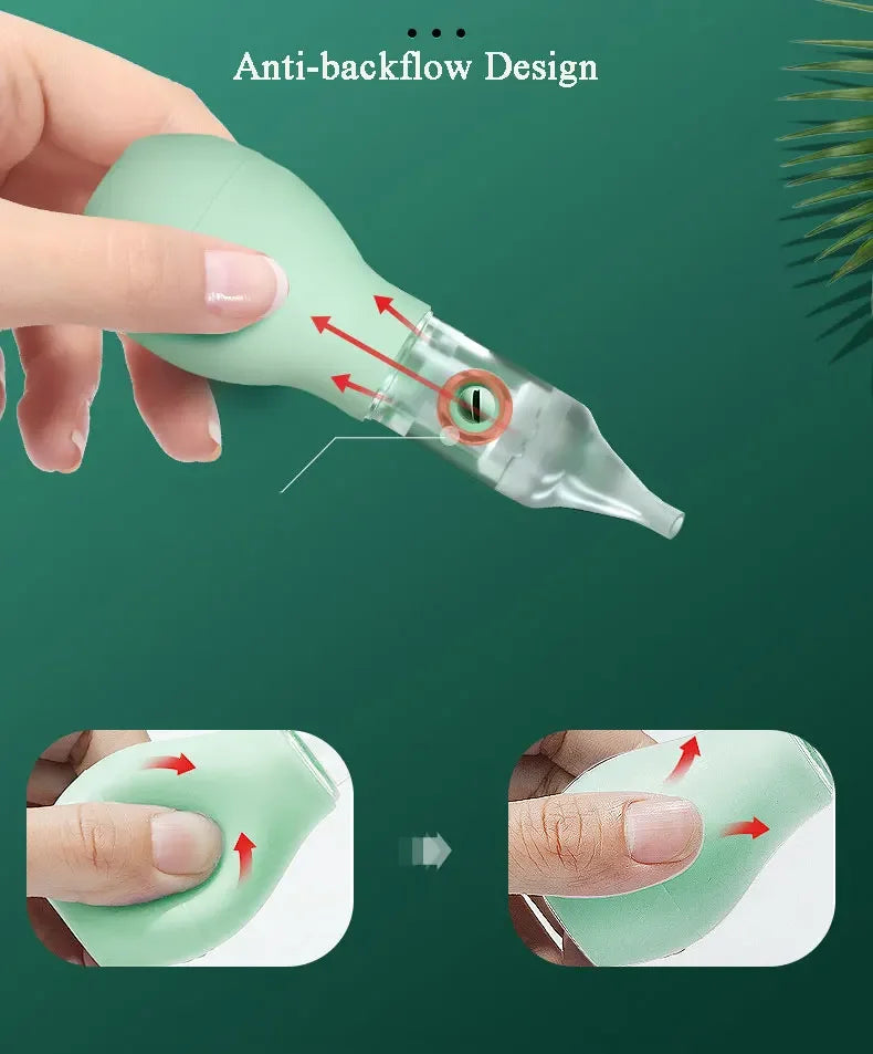 Baby Nasal Aspirator – Silicone Nose Cleaner for Newborns