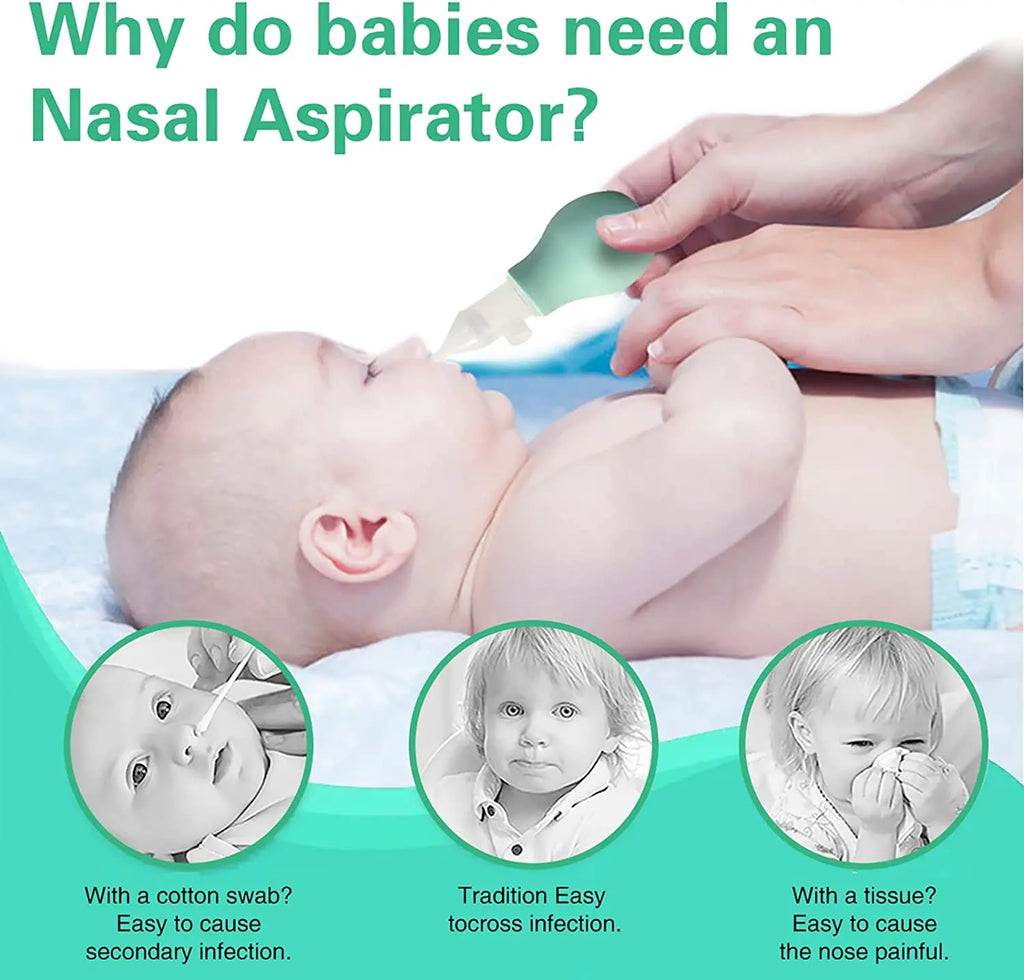 Baby Nasal Aspirator – Silicone Nose Cleaner for Newborns