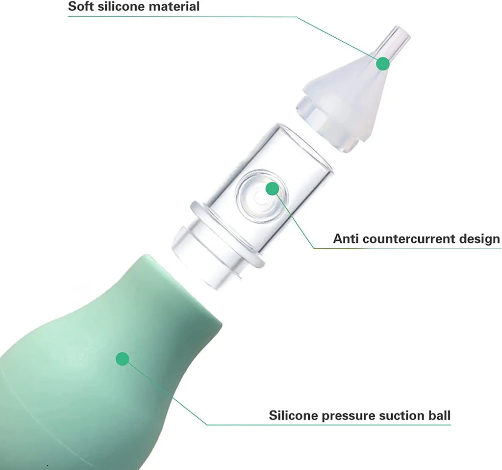 Baby Nasal Aspirator – Silicone Nose Cleaner for Newborns