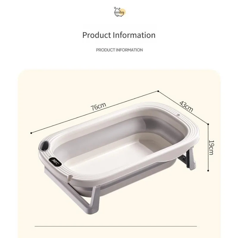 TempSafe Foldable Baby Bath Tub