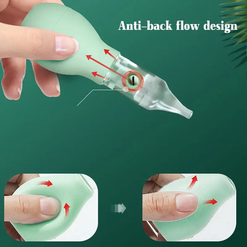 Baby Nasal Aspirator – Silicone Nose Cleaner for Newborns
